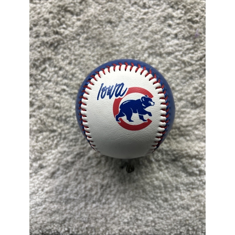 Iowa Cubs MiLB Souvenir Baseball Blue White Logo Ball BWM Global‎ 2010 Hologram